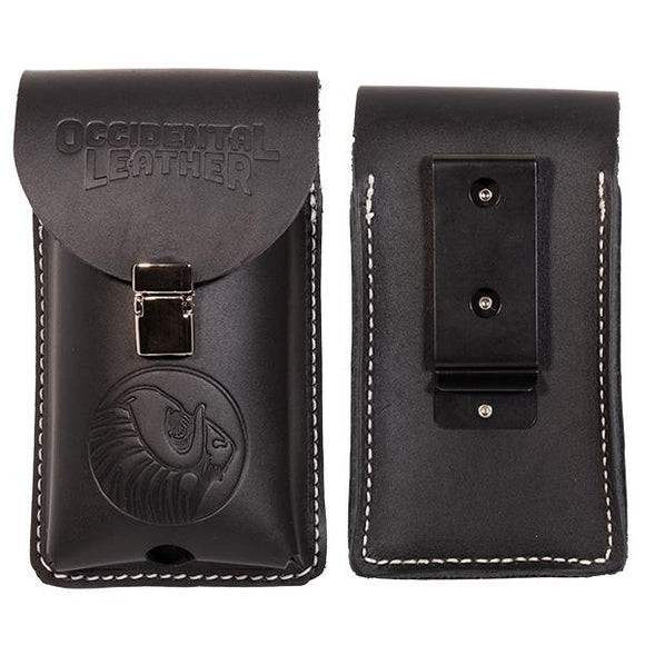 CLIP-ON XL LEATHER PHONE HOLSTER